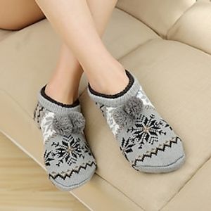 Chrismas Autumn And Winter Floor Socks Anti Slip Soles Thickened Adult Early Education Home Socks Indoor Adult Men And Women S Postpartum Socks Lightinthebox