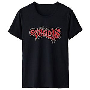 Men's Unisex Tee T shirt Hot Stamping Graphic Prints Letter Plus Size Print Short Sleeve Casual Tops Cotton Basic Fashion Designer Big and Tall White Black Gray miniinthebox