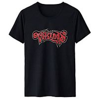 Men's Unisex Tee T shirt Hot Stamping Graphic Prints Letter Plus Size Print Short Sleeve Casual Tops Cotton Basic Fashion Designer Big and Tall White Black Gray miniinthebox - thumbnail