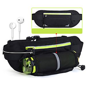 2 L Hiking Waist Bag Wearable Outdoor Hiking Running Nylon Red Fuchsia Blue miniinthebox
