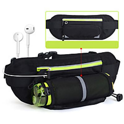 2 L Hiking Waist Bag Wearable Outdoor Hiking Running Nylon Red Fuchsia Blue miniinthebox