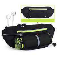 2 L Hiking Waist Bag Wearable Outdoor Hiking Running Nylon Red Fuchsia Blue miniinthebox - thumbnail