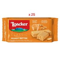 Loacker Classic Peanut Butter Wafers 25X45G