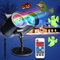 Halloween Christmas Projection Lights 2 In 1 Wave LED Waterproof Lights Indoor And Outdoor Projection Lights Projector with Water Wave Light Outdoor Indoor Lights Holiday Gifts For Friends Lightinthebox - thumbnail
