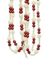 Homesmiths Christmas Garland Plastic Shinny & Matte Red & White