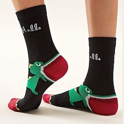 1 Pair Women's Crew Socks Outdoor Animal Patterned Polyester Basic Casual Sports Socks Lightinthebox 1 Pair Women's Crew Socks Outdoor Animal Patterned Polyester Basic Casual Sports Socks Lightinthebox