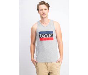 Mens Logo Tank  Grey Heather