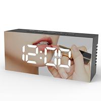 Minimalist Instagram Style Led Digital Electronic Mirror Alarm Clock Desktop Small Alarm Clock Student Only Children's Electronic Clock Lightinthebox