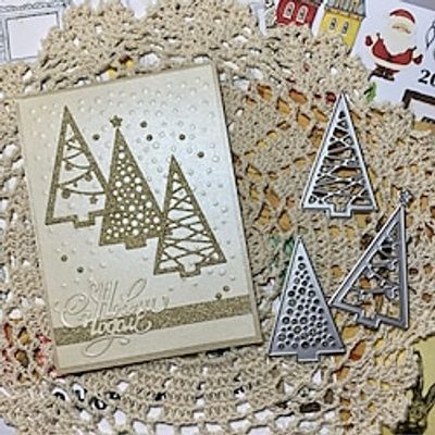 Christmas Tree Decorations Metal Cutting Dies Stencils For DIY Scrapbooking Decorative Embossing DIY Paper CardsDIY Materials miniinthebox
