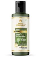 Khadi Organique Henna Rosemary hair oil (Mineral Oil Free) 210ml