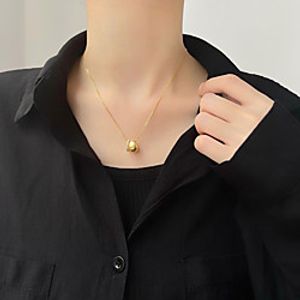 yongcheng s925 sterling silver niche design double ring necklace diamond pendant pendant brushed craftsmanship clavicle chain female new style Lightinthebox