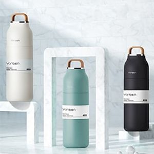 Cold Water Bottle Vacuum Flask Large Capacity Thermos Cup Sports Vacuum Vacuum Flask High Beauty Portable Thermos Cup Women's Large Capacity Water Cup Portable Simple Male Student Cup Thermos Cup miniinthebox