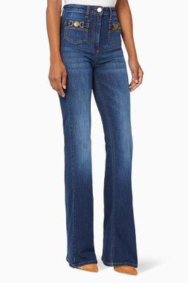 Denim Bell-Bottom Skinny Jeans Denim Bell-Bottom Skinny Jeans