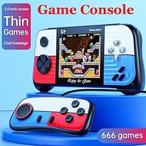 666 Classic Games Portable Retro Video Game Console 3.0 Inch LCD Screen Handheld Game Console Support For Connecting TV and Two Players, Good Gifts for Kids and Adult 1PCS Lightinthebox