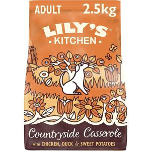 Lily's Kitchen Countryside Casserole with Chicken - Duck & Sweet Potatoes Adult Dry Dog Food (2.5Kg)