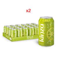 Kinza Carbonated Drink Citrus 320Ml Pack of 24 - Bundle of 2 Cartons