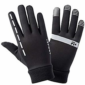 sports gloves for external touch screen compatible comfortable and breathable non-slip windproof winter gloves for men and women snowboard running motorcycle cycling hiking camping black Lightinthebox