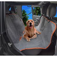 Dog Cat Pets Dog Cat Car Seat Cover Pet Backseat Cover Waterproof Washable Durable Solid Colored Classic Oxford Cloth puppy Small Dog Medium Dog Training Outdoor Driving Black Gray miniinthebox - thumbnail