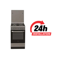 Ariston 50x60 cm Gas Cooking Range | Hob and Oven | Made In Poland | AS5G1PMXMEA | Inox Color