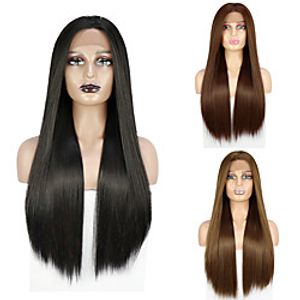 Straight Lace Front Wigs Long Straight Synthetic Wig for Women Japanese Heat Resistant FIBER 26 Inch Free Part Lace Wig Free Cap miniinthebox
