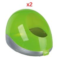 Trixie Sand Bath Dome For Small Pets Green 27X18X16cm (Pack of 2)