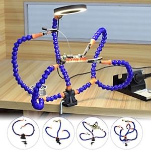 Helping Hand Soldering, Soldering Station Clip Welding Repair Tool Flexible with Magnifying Glass Hand Soldering Tool miniinthebox