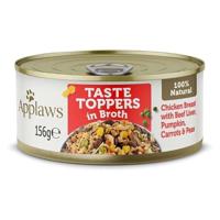 Applaws Taste Topper Broth Chicken Beef Dog Tin 156g