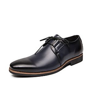 Men's Oxfords Business Classic Daily Office  Career Faux Leather Black Yellow Dark Blue Spring Summer Lightinthebox