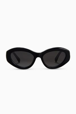 09 Oval Cat-eye Sunglasses