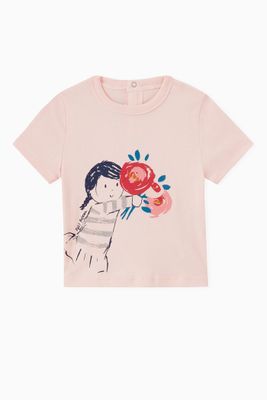 Graphic Print T-shirt in Cotton Graphic Print T-shirt in Cotton