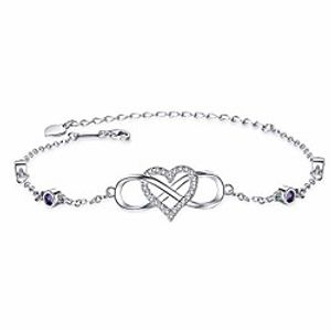 oosstt bracelet for women,925 sterling silveri infinity heart charm bracelet,gift for women mother Lightinthebox