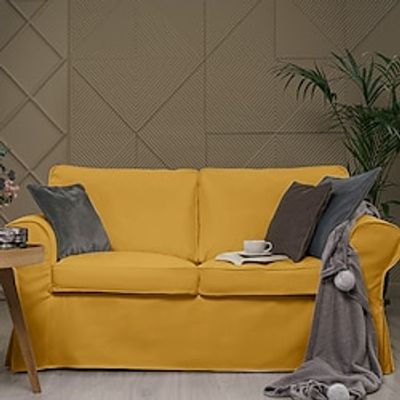 Ektorp 2 Seat Sofa Cover or Ektorp 2 Seat Sofa Bed Cover with Cushion Covers and Backrest Covers, Ektorp Couch Slipcover Washable Furniture Protector miniinthebox