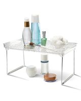 Madesmart Medium Stacking Shelf with Holes Clear