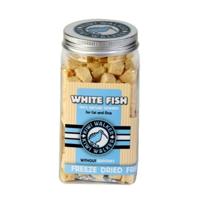 Kiwi Walker Freeze Dried Grain Free Snack White Fish Cubes Dog & Cat Treats 60G