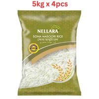 Nellara Sona Masuri Rice 5kg (Pack of 4)