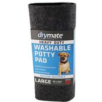 Drymate Washable Potty Mats For Dogs Heavy Duty Charcoal 28 X 29.5Inch - 71 Cms X 75 Cms