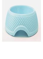 Pets Club Heart Pattern Single Bowl Blue For Cat & Dog - 98ML