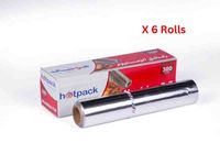 Hotpack Aluminium Foil Set, Silver Special 30 Centimeter, 6 Rolls