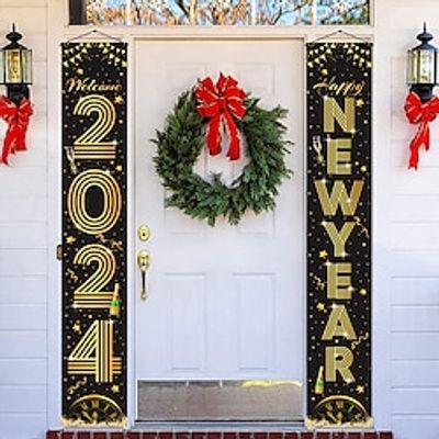 1pc 2024 New Year Poster with Hangers Courtyard Party Wall Art Canvas Posters Art For Home Living Room Decoration Wall Art Decor miniinthebox 1pc 2024 New Year Poster with Hangers Courtyard Party Wall Art Canvas Posters Art For Home Living Room Decoration Wall Art Decor miniinthebox