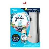 Glade Automatic Spray Holder Baccarat Ocean Escape Pack Of 4 Glade Automatic Spray Holder Baccarat Ocean Escape Pack Of 4