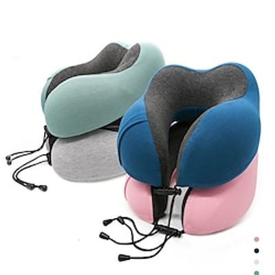 Neck Protector Pillow with Memory Foam Material U-shaped Pillow Office Products Lightinthebox