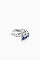 Lola Diamond & Sapphire Ear Cuff - thumbnail