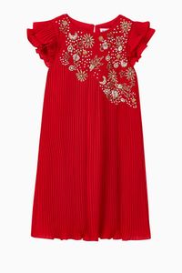 Ariel Pleated Shift Dress