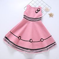 girl sweet woolen fabric applique sleeveless dress Lightinthebox - thumbnail
