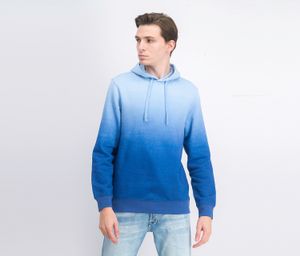 Mens Long Sleeve Hoodie  Blue Opal