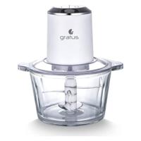 Gratus Hand Chopper Quadra Blade- 2 L Capacity, 2 Speed Control, Glass Bowl, Stainless Steel Blades X 4, Easy to Clean - GCP2621FEC
