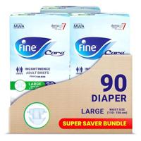 Fine Care Absorbent Adult Open Large Dermapro7-Alpha (Pack of 90)
