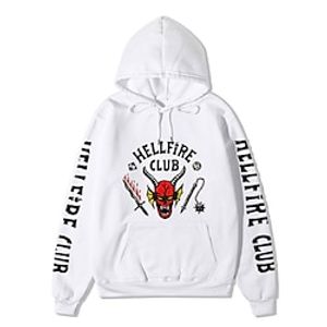 Inspired by Stranger Things Hellfire Club Eddie Munson Hoodie Anime 100 ...