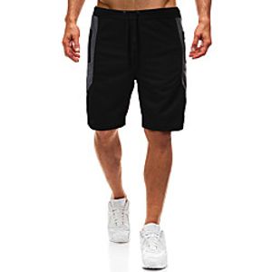 Men's Sports  Outdoors Cotton Loose Sport Casual Shorts Bermuda shorts Pants Solid Colored Short Black Light Grey Dark Gray  Summer  Elasticity Lightinthebox