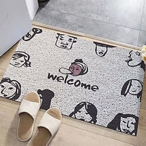 Nordic Door Mat Silk Circle Floor Mat Cartoon PVC Foot Mat Entry Floor Mat Front Door Indoor Outdoor Lightinthebox